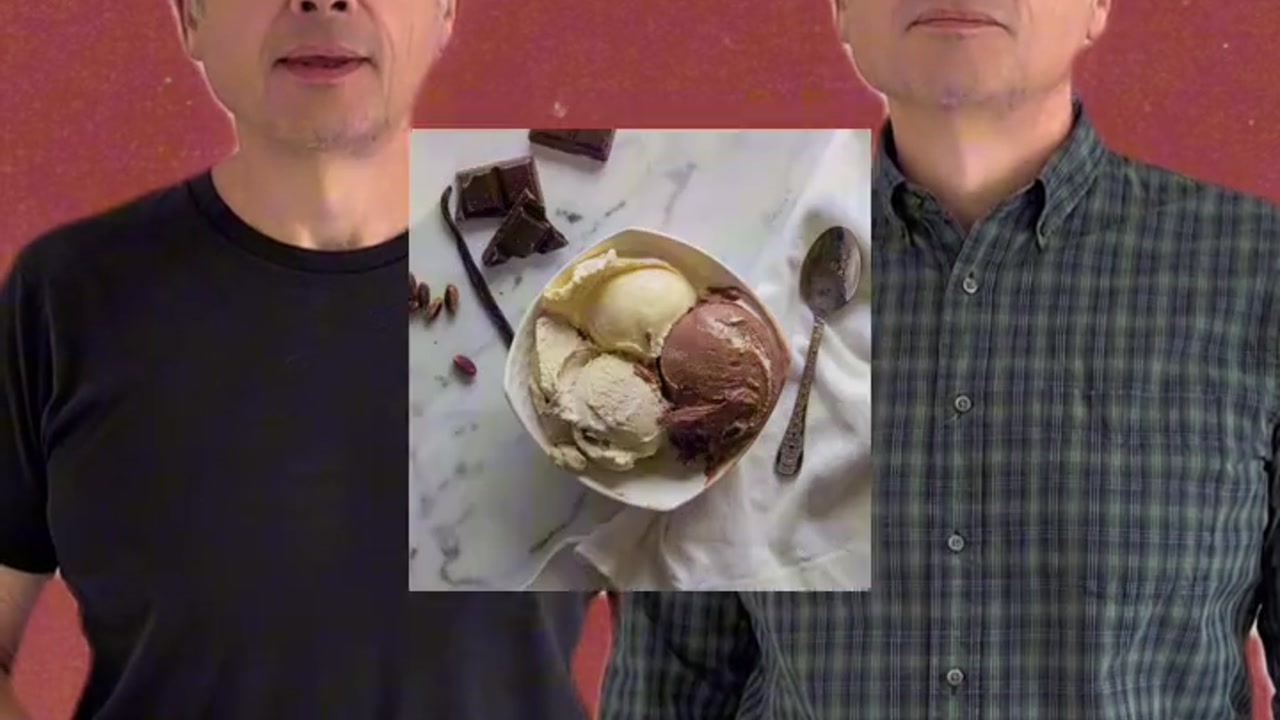 “这不是‘ice cream’吗？！”